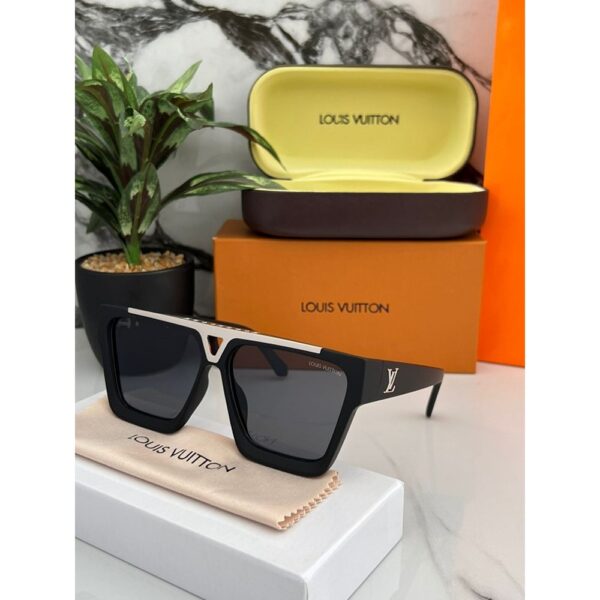 Louis Vuitton 1st Copy Sunglasses Black Silver for Men (1) Louis Vuitton 1st Copy Sunglasses Black Silver for Men