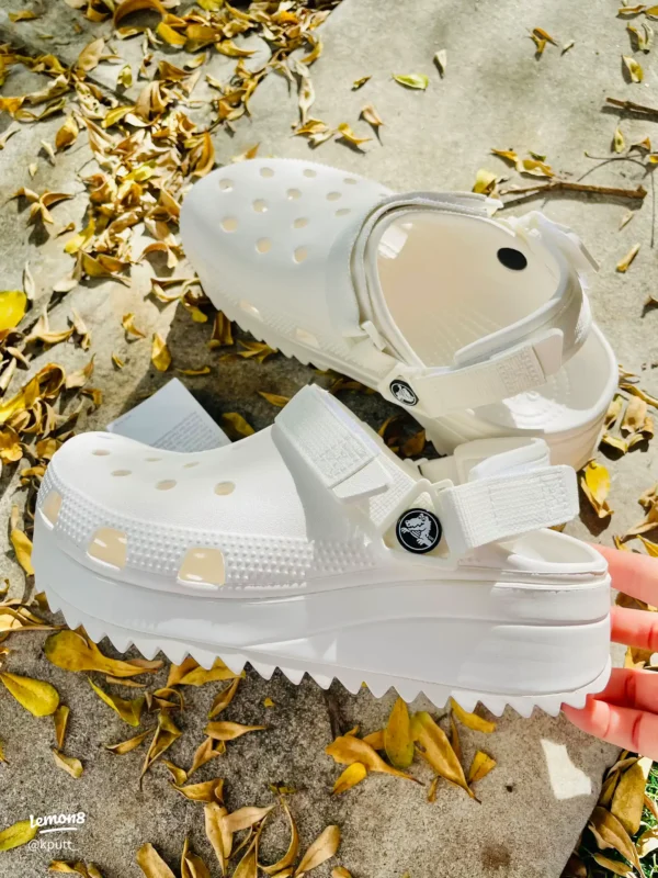 1st Copy Branded Hiker Full White Clogs