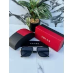 1st Copy Prada Black Gold 88079 Sunglasses for Men