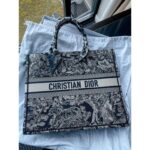 1st Copy Christian Dior Lady Bag Book Tote Black Tiger