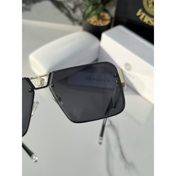 1st Copy Versace Sunglasses 88078 Gold Black for Men