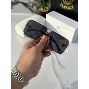 1st Copy Versace Sunglasses 88078 Gold Black for Men