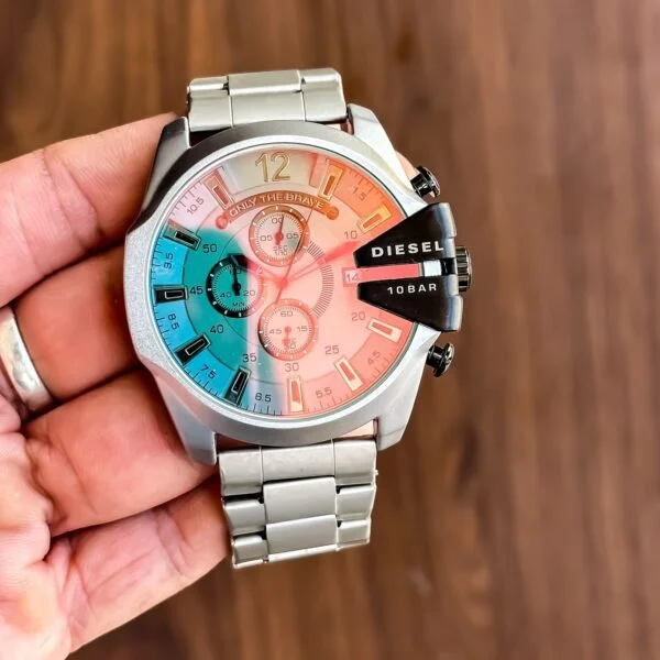 First Copy Diesel 10 bar watch Silver for Men First Copy Diesel 10 bar watch Silver for Men