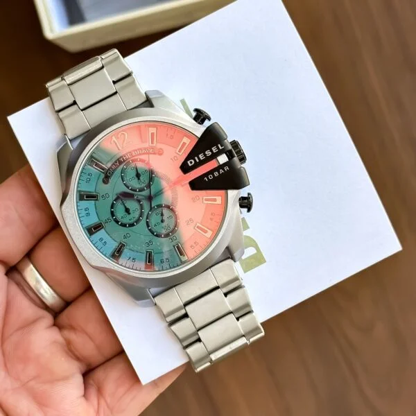 First Copy Diesel 10 bar watch Silver for Men First Copy Diesel 10 bar watch Silver for Men