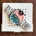 First Copy Diesel 10 bar watch Silver for Men