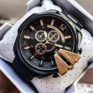 First Copy Diesel 10 Bar Edition Black Watch for Men