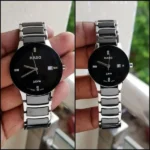 First Copy Rado Jubile Black & Silver Couple Watch