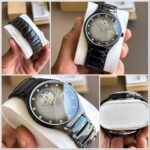 First Copy Rado Men's Black True Secret Diamonds Watch