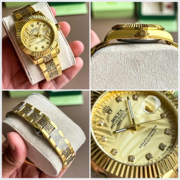 First Copy Rolex Datejust Full Gold Watch for Men