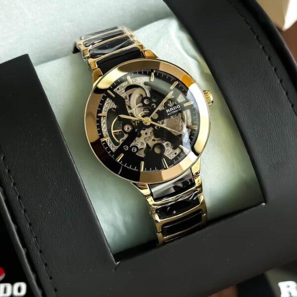 First Copy Rado Diastar Automatic Golden Black Watch for Men First Copy Rado Diastar Automatic Golden Black Watch for Men
