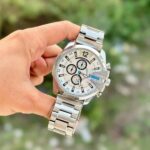 First Copy Diesel 10 Bar Silver & White DZ4318 Watch for Men