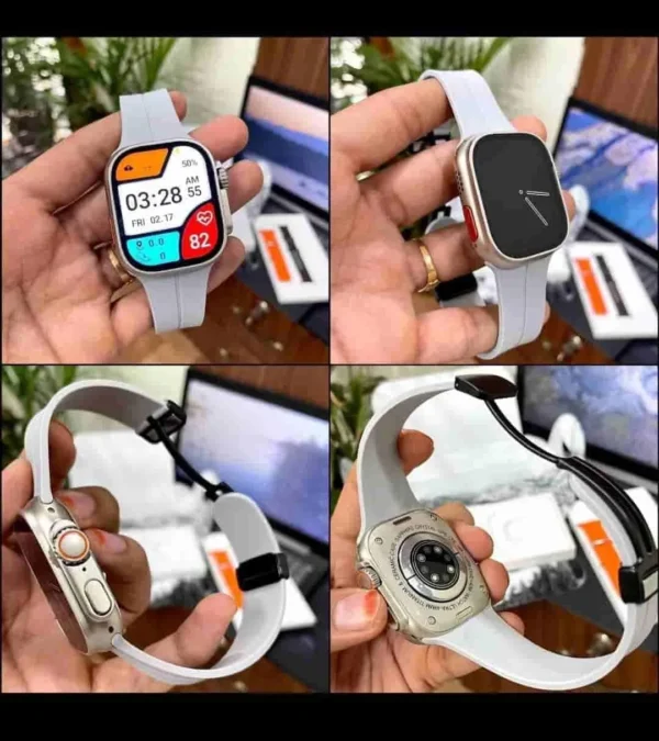 Series 8 Ultra Gray First Copy Smartwatch with Apple Logo