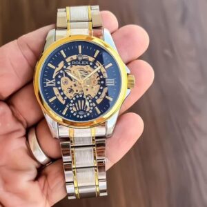 First Copy Rolex Fully Automatic Silver & Gold Watch for Men