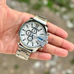 First Copy Diesel 10 Bar Silver & White DZ4318 Watch for Men
