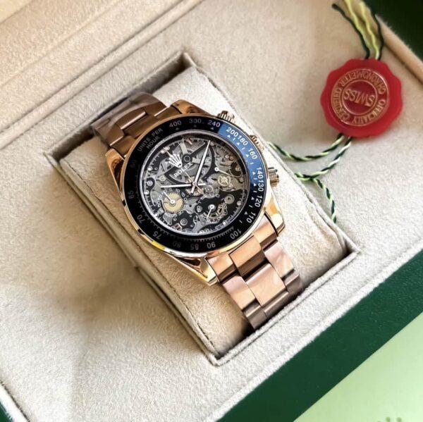 First Copy Rolex Daytona Skeleton Black Dial for Men First Copy Rolex Daytona Skeleton Black Dial for Men