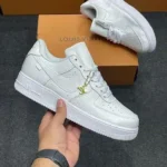 Branded Louis Vuitton Airforce 1 White Sneakers