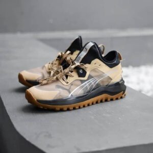 Branded Voyage Nitro Trail Tan Black Running Shoes