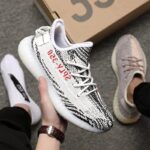 Branded Yeezy Boost 350 V2 White Black Sneakers