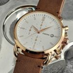 Fossil Watch : Fossil Chronograph Leather Edition Watch For Men (SG1019)
