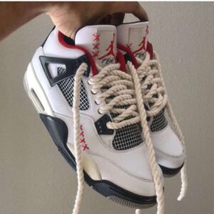 Branded Air Retro 4S Black Red Sneakers