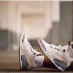 Branded Air Retro 3 Sky Sneakers