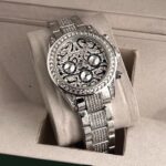 Rolex Watch : Silver Diamond New Tiger Stainless Steel Edition Watch (SG190)