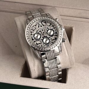 Rolex Watch : Silver Diamond New Tiger Stainless Steel Edition Watch (SG190)