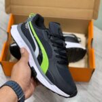 Branded Wild Rider Black Green Running Shoes