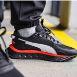 Branded Wild Rider Black Running Shoes