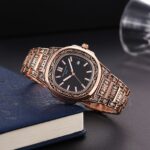 Patek Philippe Watch Rose Gold Black For Men (SG350)