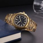 Patek Philippe Watch Gold Black For Men (SG351)