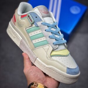 Branded Forum 84 Cream Sky Low Sneakers