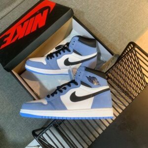 Branded Air Retro 1 University Blue Long Sneakers