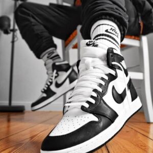 Branded Retro 1 Panda Long Sneakers