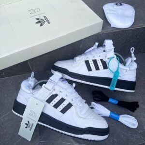 Branded Bad Bunny White Black Sneakers